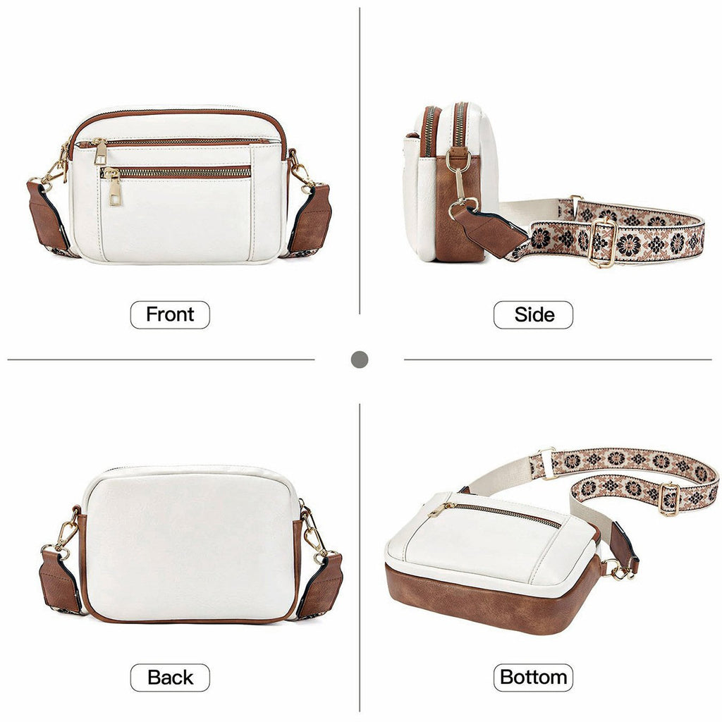 Erikka | Elegante bolso cruzado con correa ajustable con estampado
