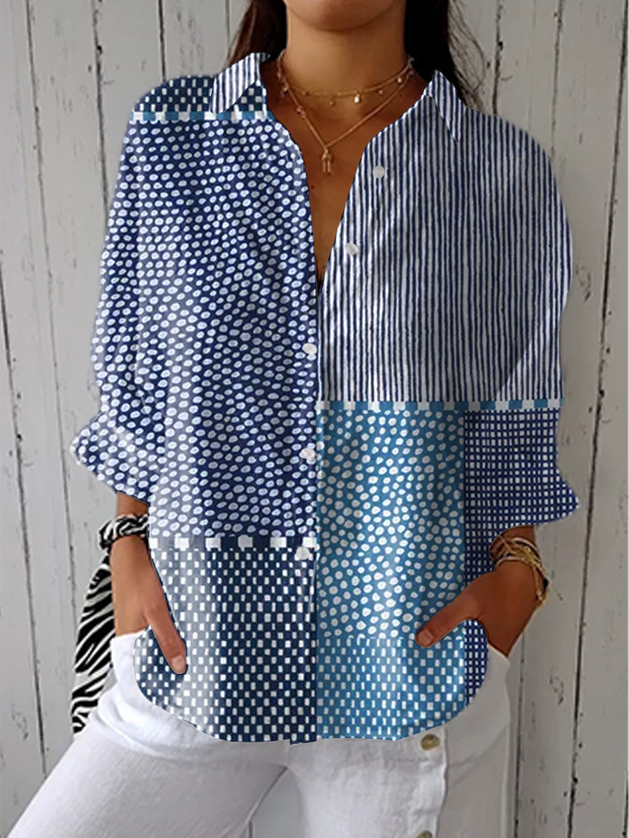 Fiora | Blusa Patchwork Océano