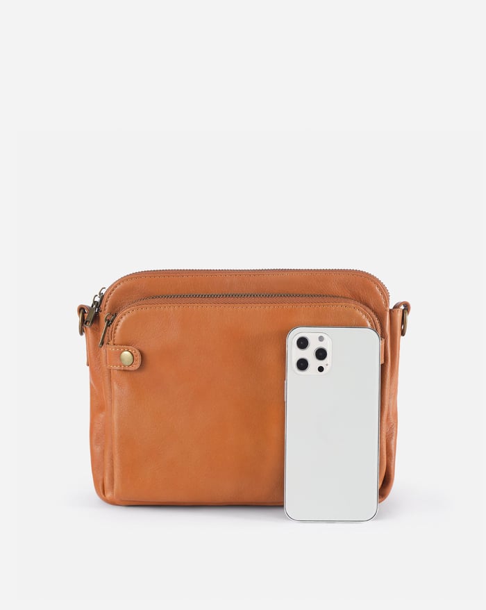 Jovie - Elegante Bolsa Cruzada de Tres Capas