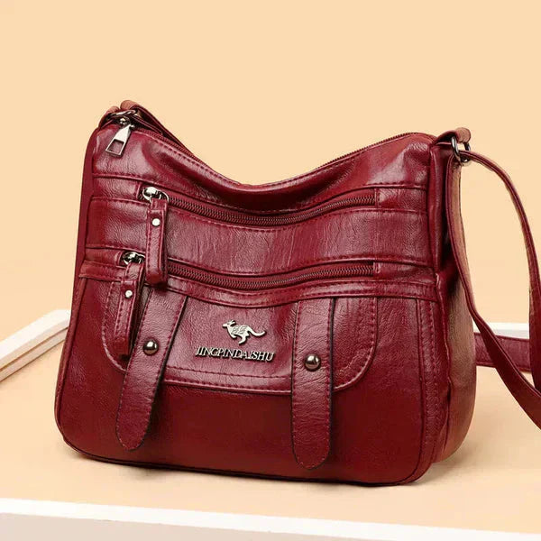 Wren | Elegante bolso retro de múltiples bolsillos de PU