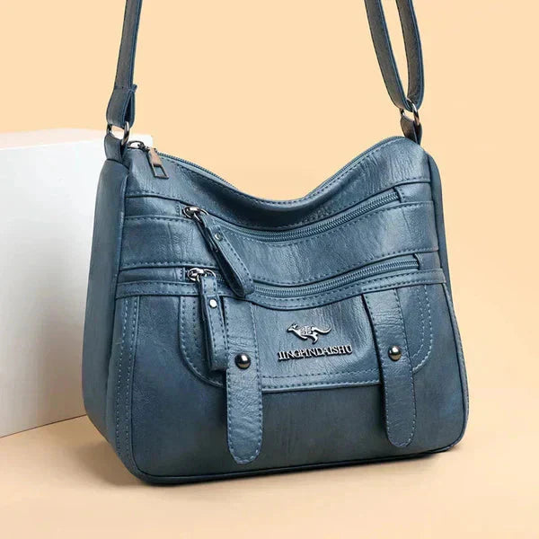 Wren | Elegante bolso retro de múltiples bolsillos de PU