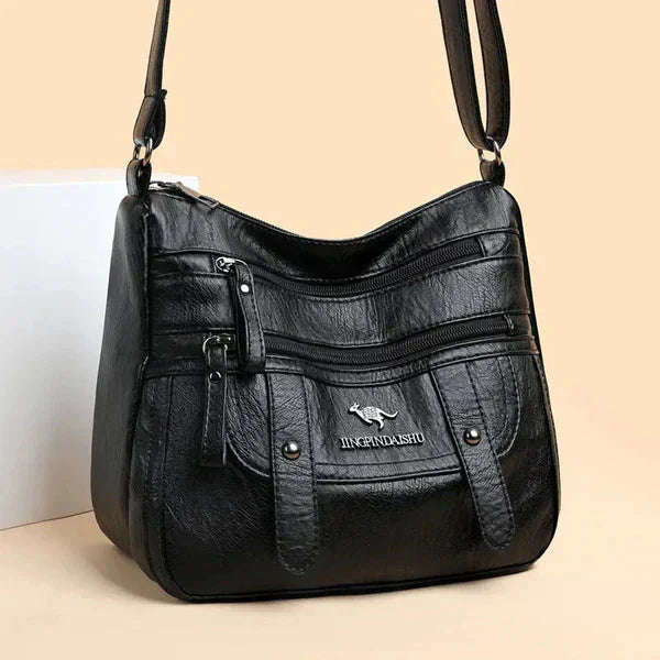 Wren | Elegante bolso retro de múltiples bolsillos de PU
