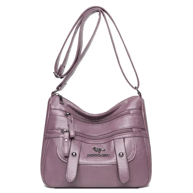 Wren | Elegante bolso retro de múltiples bolsillos de PU