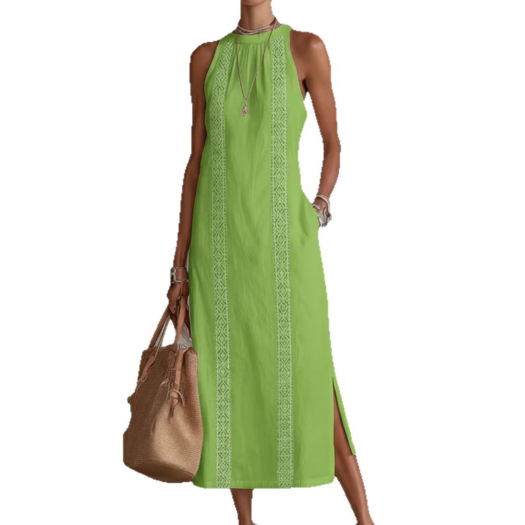 Robe Maxi Vittoria - Elegancia Atemporal y Bordado Artesanal