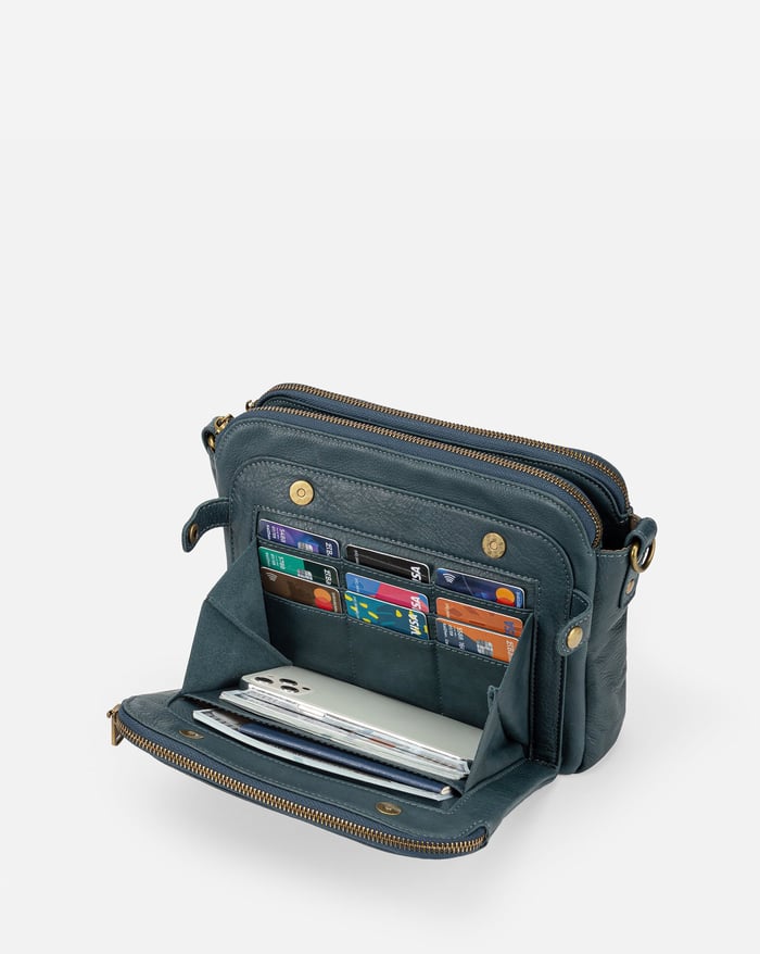 Jovie - Elegante Bolsa Cruzada de Tres Capas