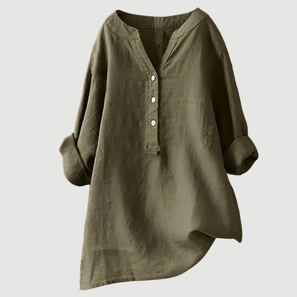Nayeli™ - CAMISA LIGERA Y CÓMODA CON BOTONES