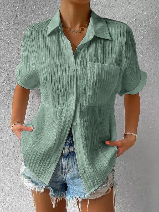 BLUSA CON CUELLO CLÁSICO ZAHRINA