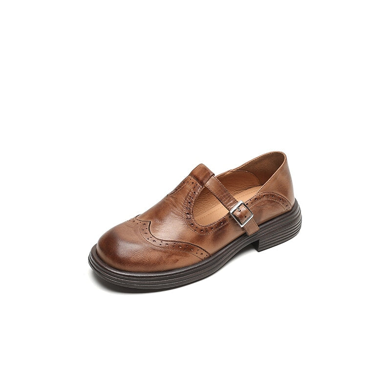 Elvara | Elegante Mary Jane de Cuero