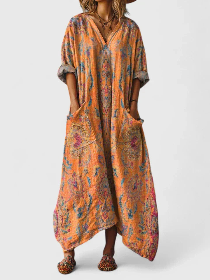SHIELA - VESTIDO MAXI ESPÍRITU LIBRE