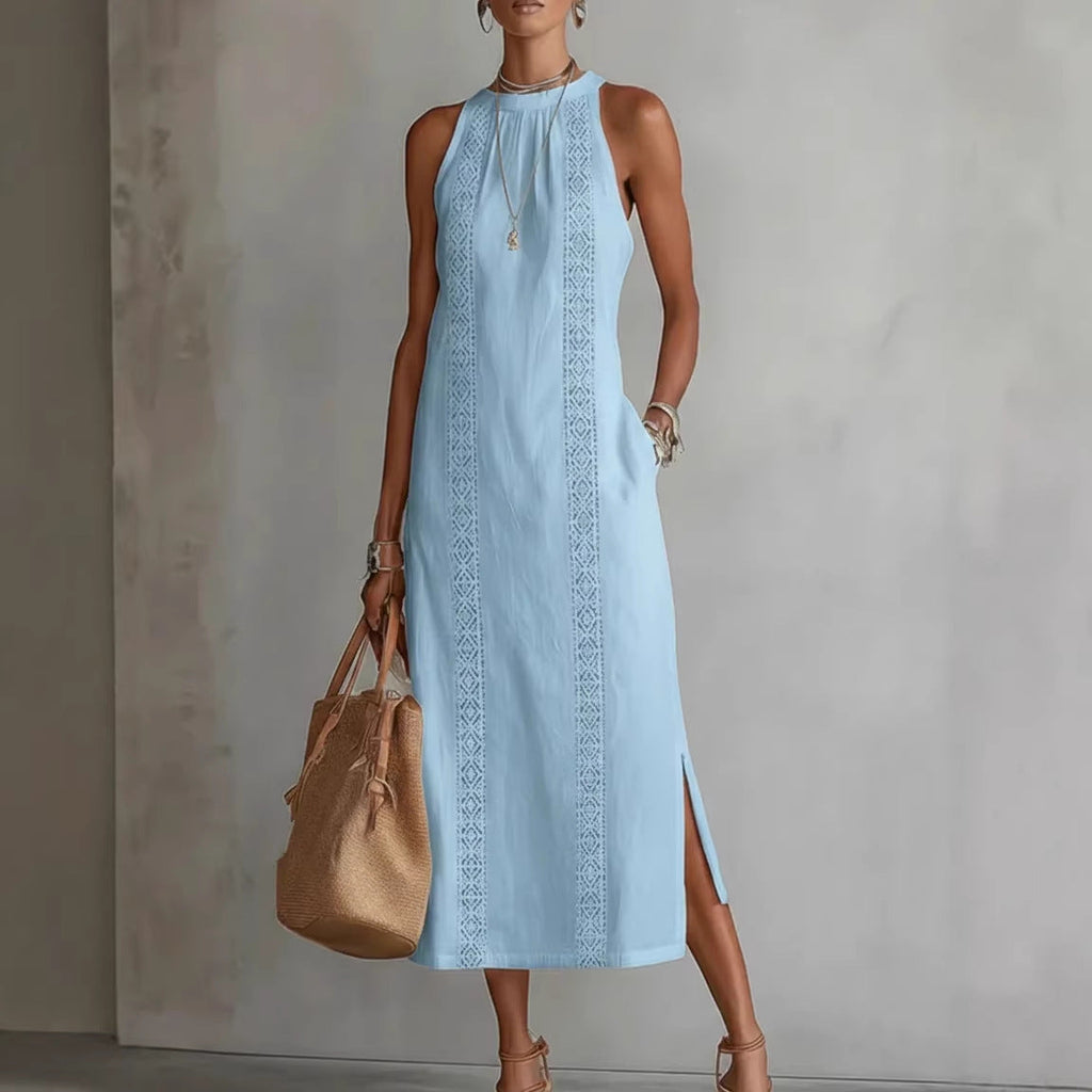 Robe Maxi Vittoria - Elegancia Atemporal y Bordado Artesanal