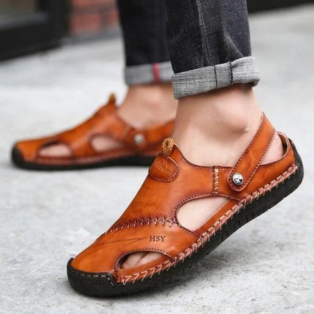 Niguel | Cómodas sandalias de piel para hombre