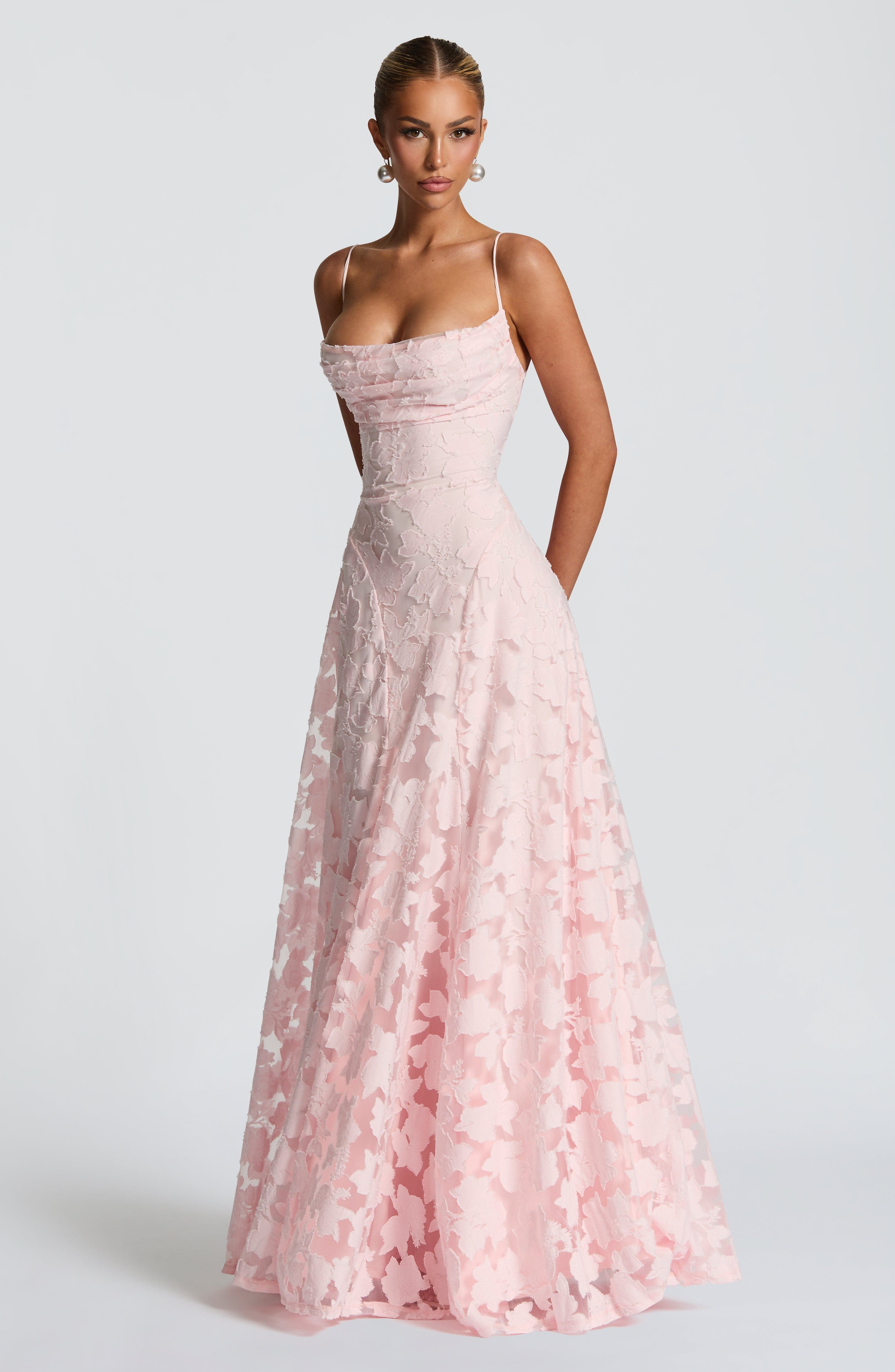 Alona - Vestido Maxi de Corsé de Encaje Elegante