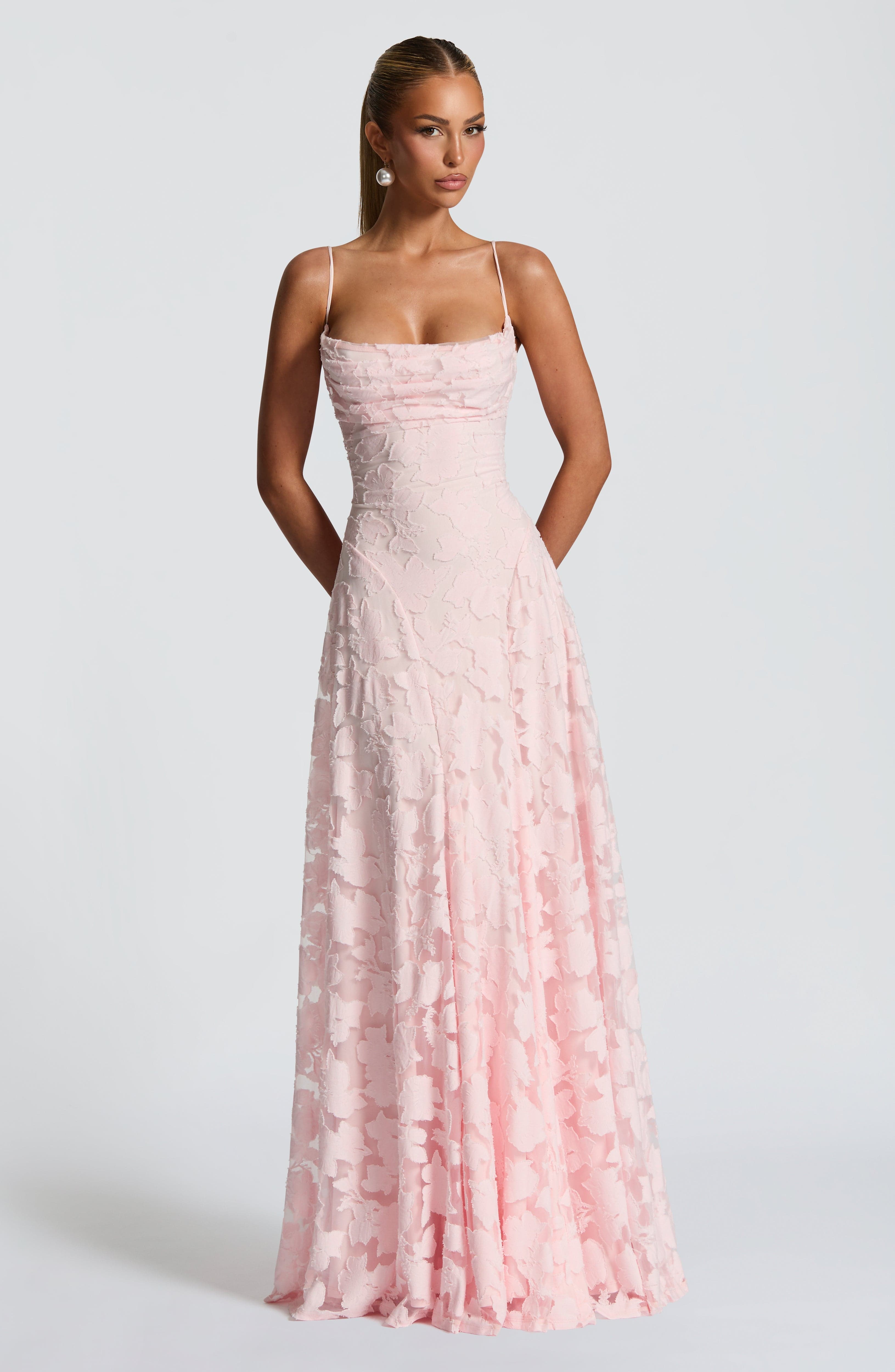 Alona - Vestido Maxi de Corsé de Encaje Elegante