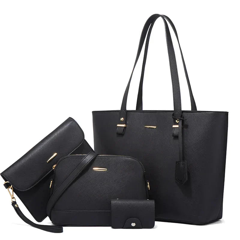 Ashby | Conjunto de bolso de mano y bandolera de cuero versátil de 3 piezas