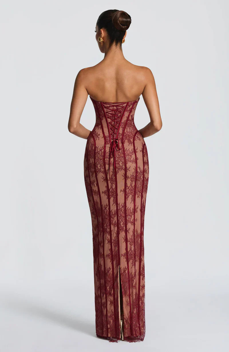 Vestido Lucette Lace Maxi