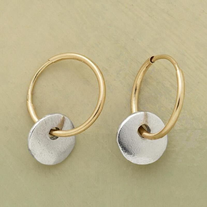 Meliora – Pendientes vintage con refinamiento bicolor