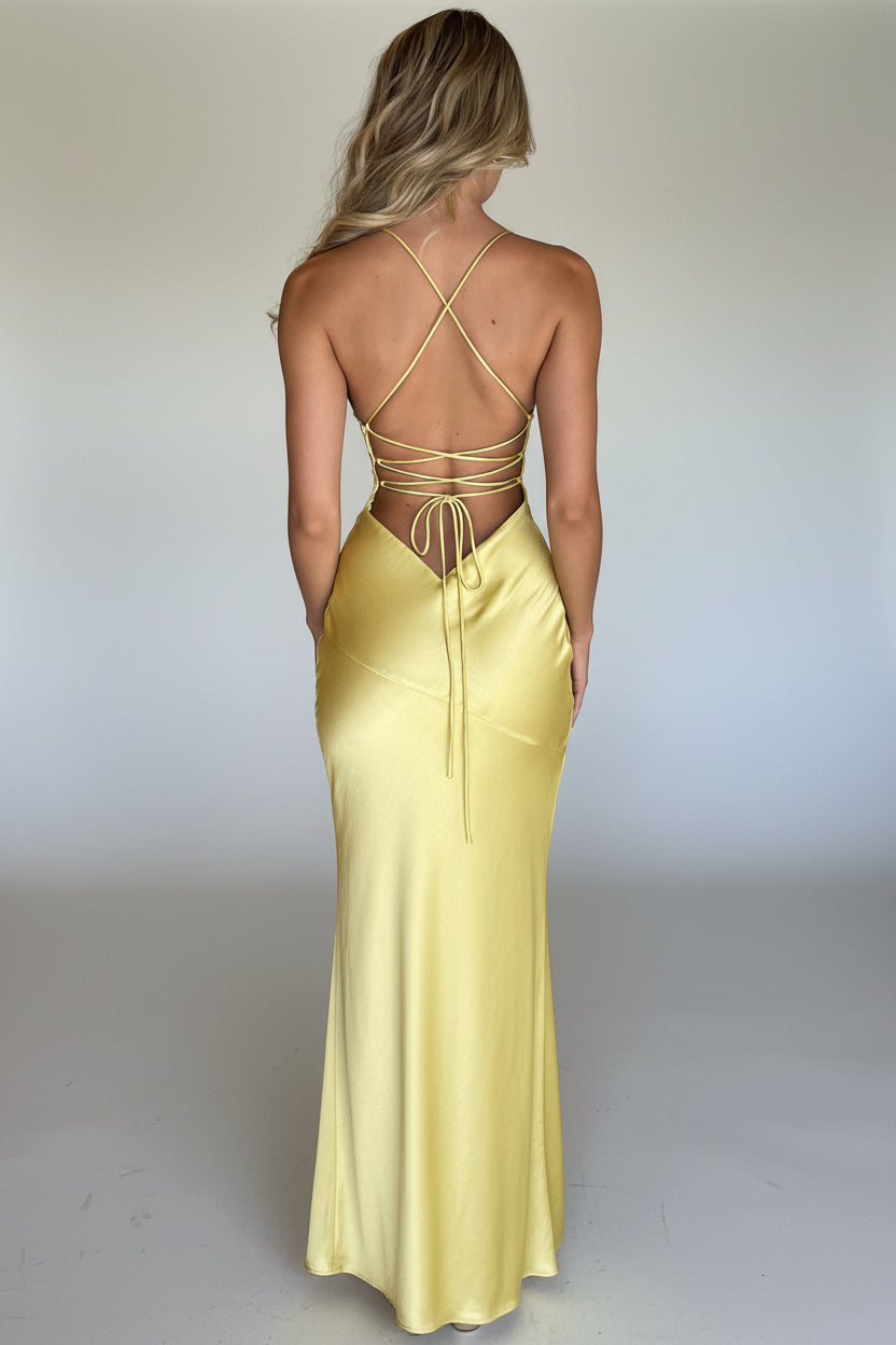 Vestido Livia Satin Maxi