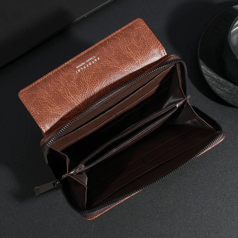 Briony | Clutch con cremallera de PU multifuncional