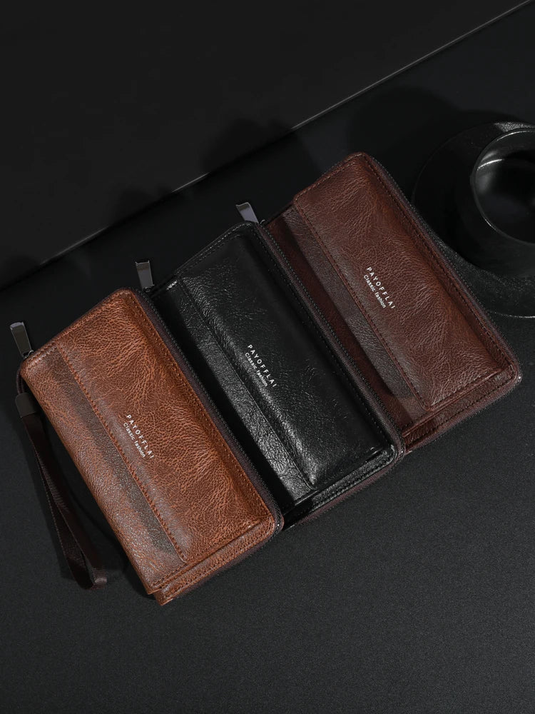 Briony | Clutch con cremallera de PU multifuncional