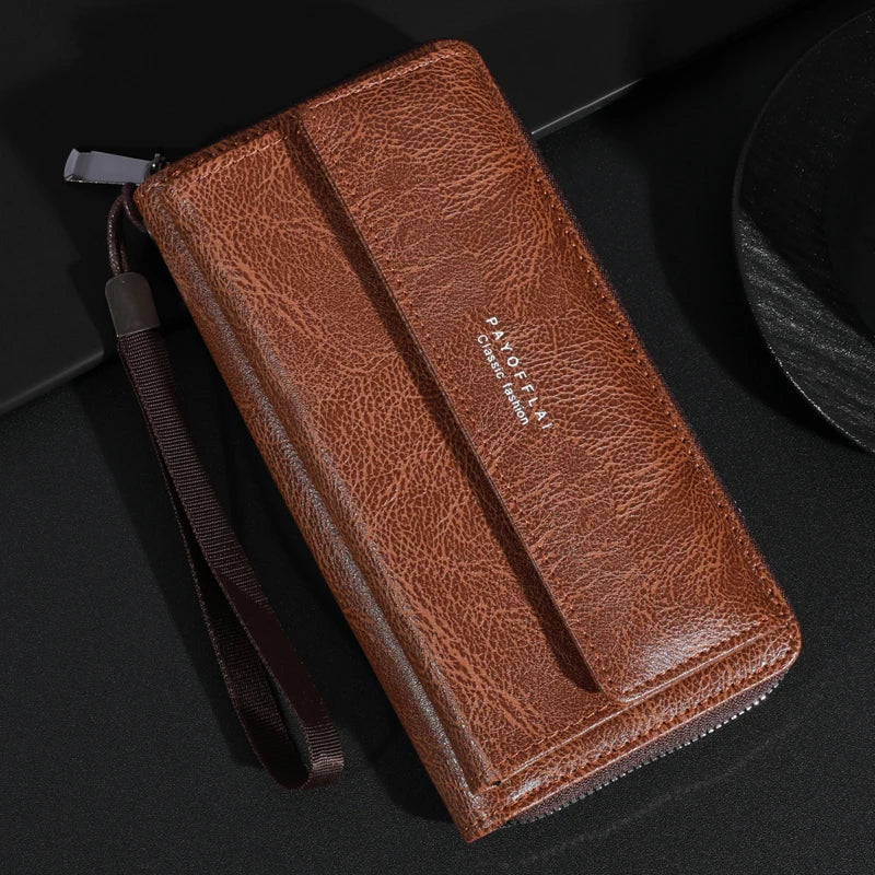 Briony | Clutch con cremallera de PU multifuncional