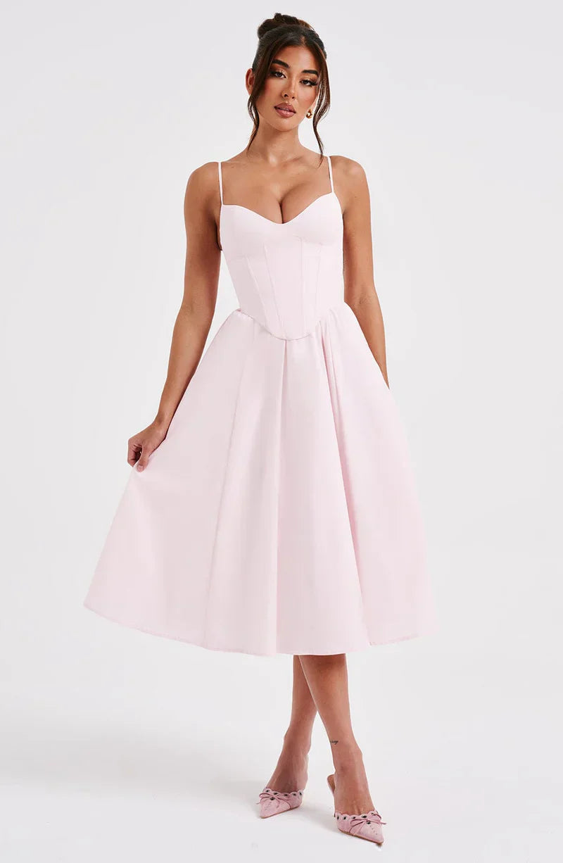 Maya | Vestido Midi Acampanado