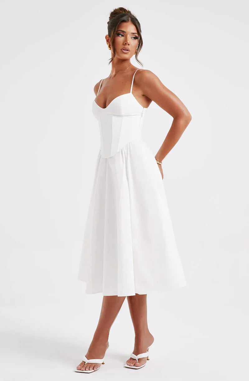 Maya | Vestido Midi Acampanado