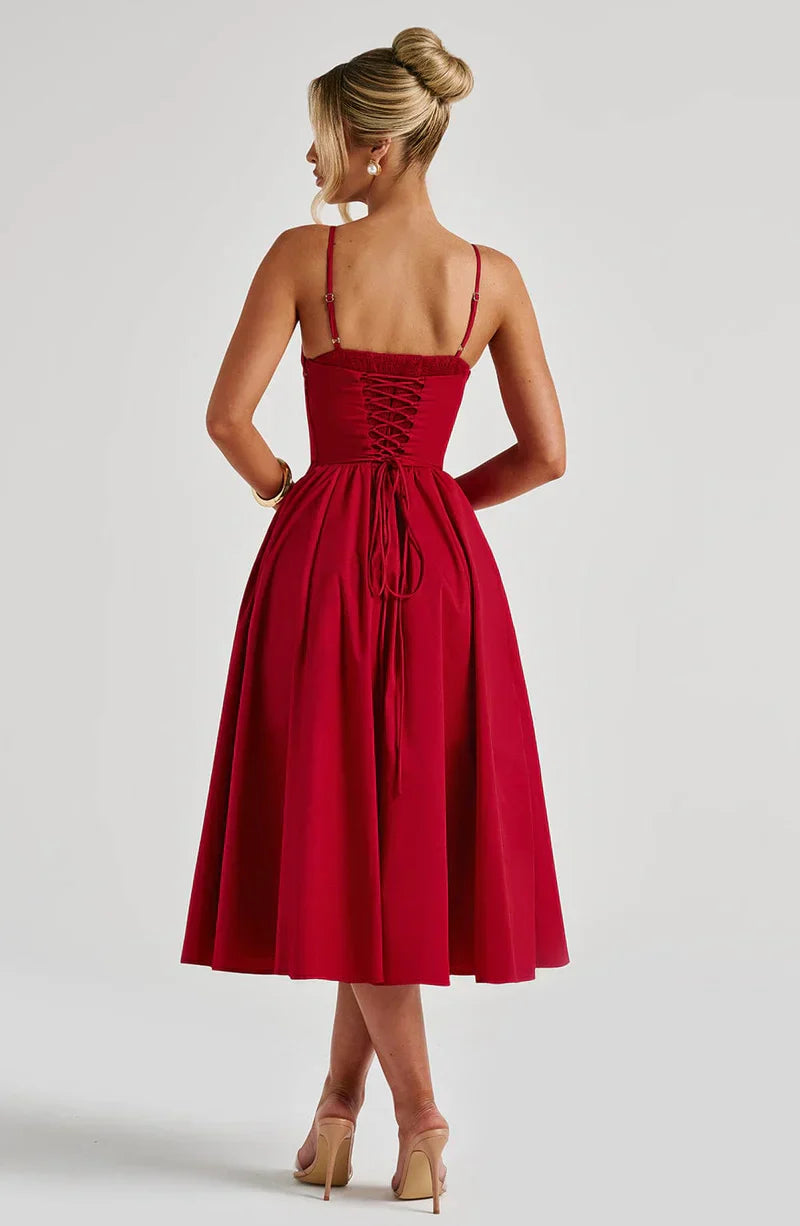 Maya | Vestido Midi Acampanado