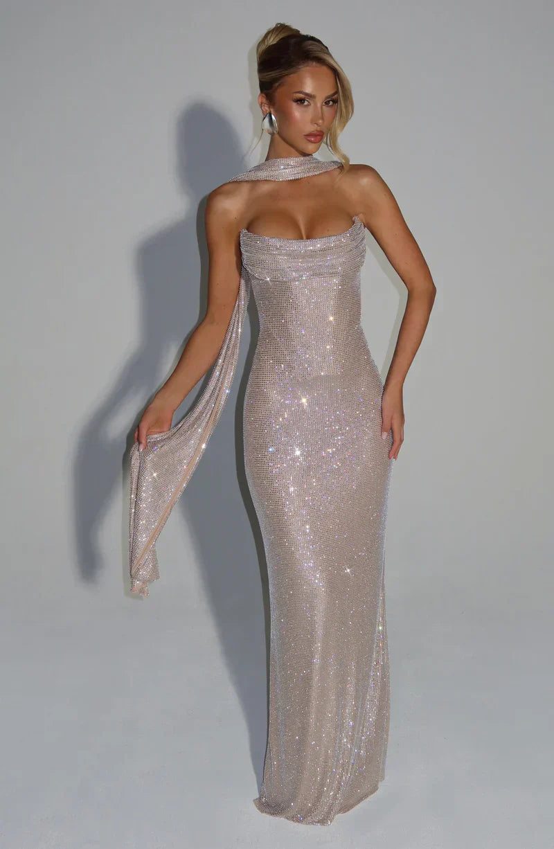 Marivelle Vestido Maxi de Cristal