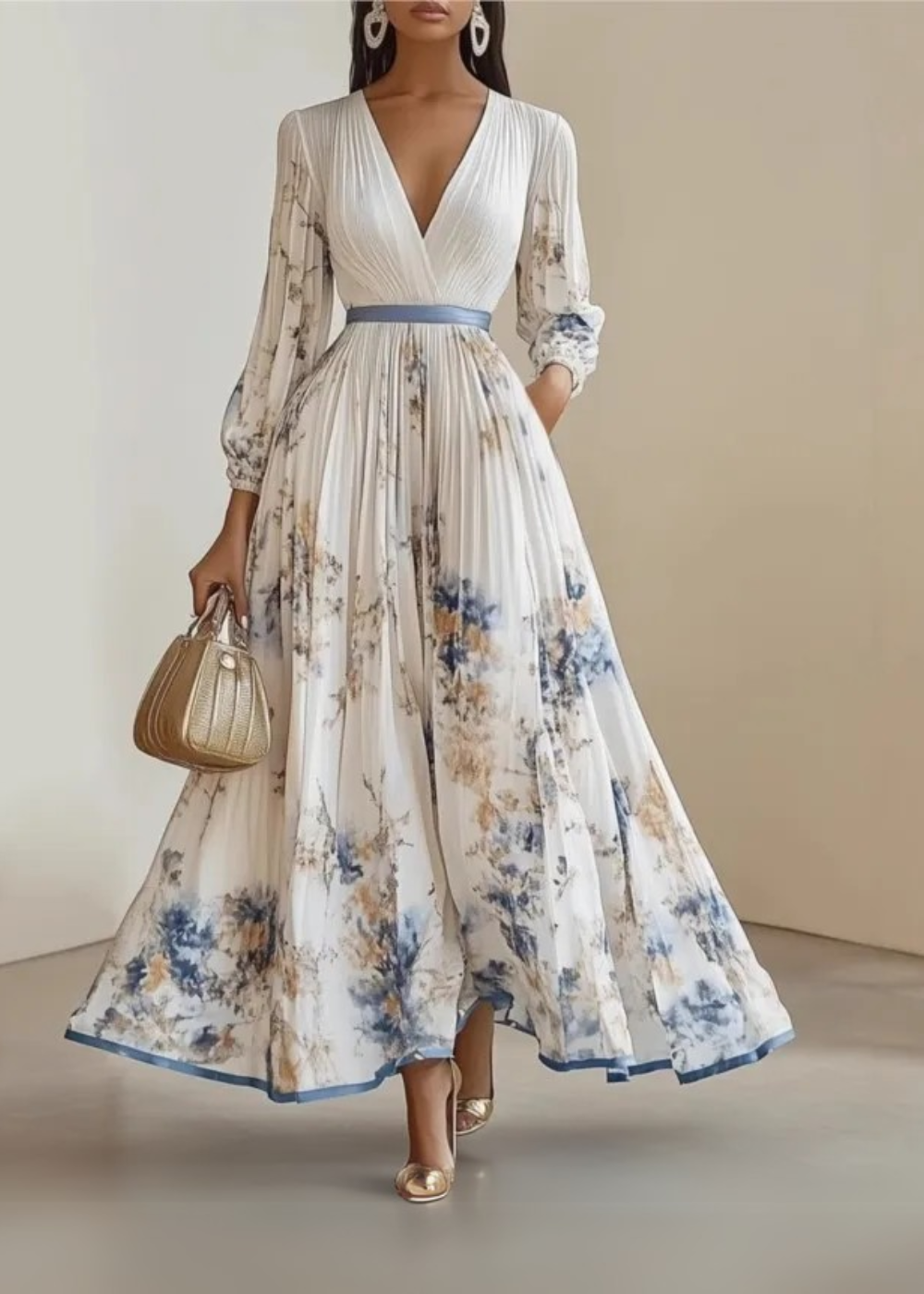 Kate | Vestido Maxi Floral Elegante