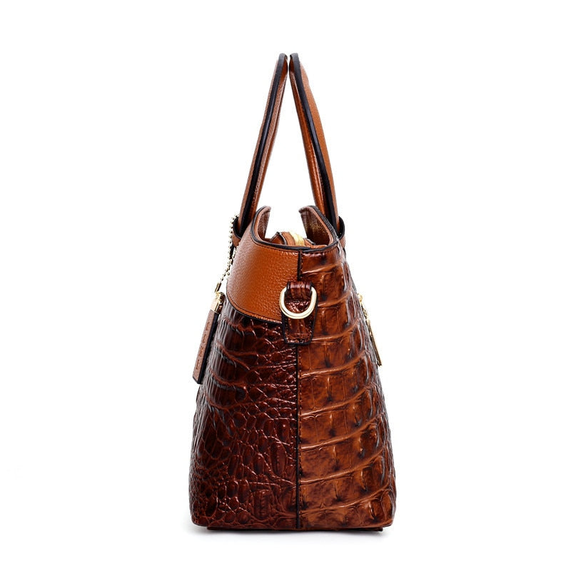 Oriana - Bolso de Cocodrilo con Gradiente Retro