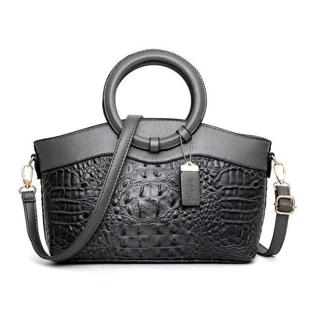 Alfrida | Bolso elegante con sofisticado grabado de cocodrilo