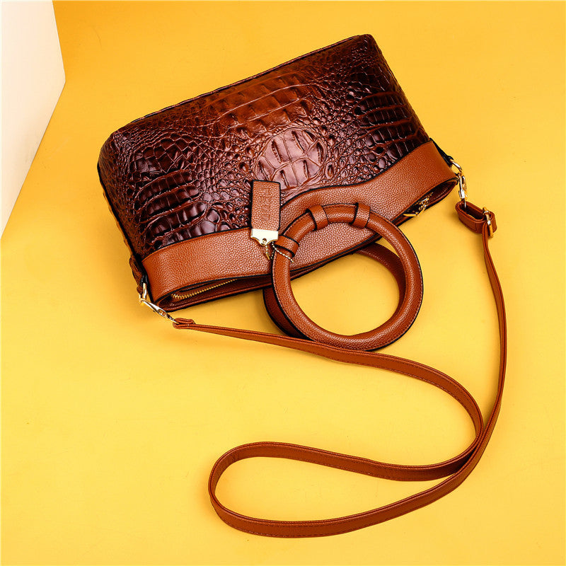Alfrida | Bolso elegante con sofisticado grabado de cocodrilo