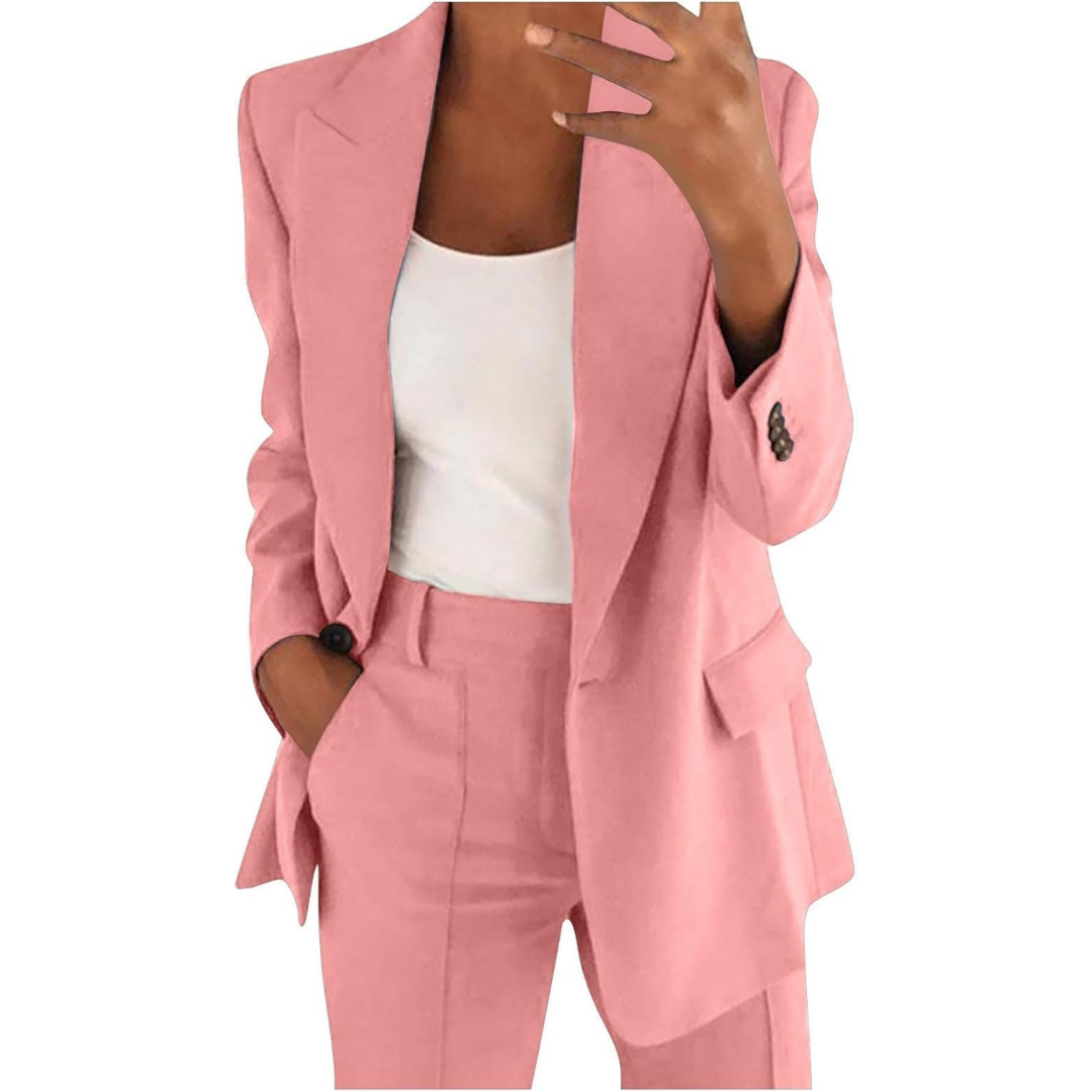 ALVERIA – CONJUNTO DE BLAZER Y PANTALONES ELEGANTE PARA UN ESTILO ELEVADO