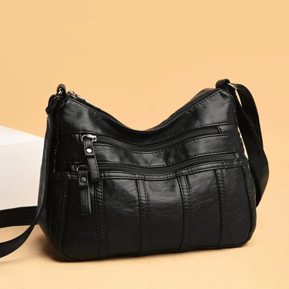 Bolso Cruzado de Cuero Suave Nina