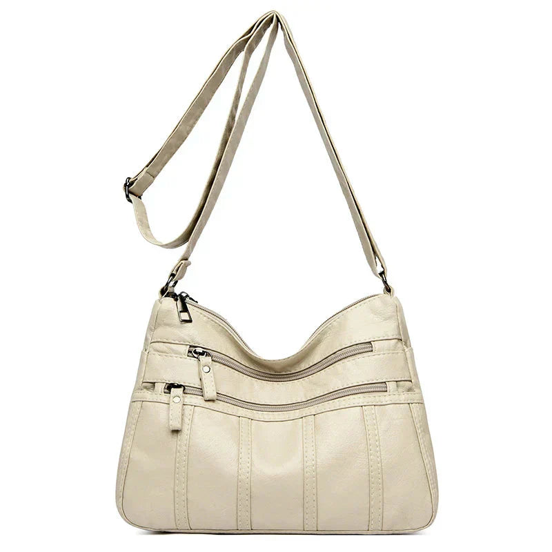 Bolso Cruzado de Cuero Suave Nina