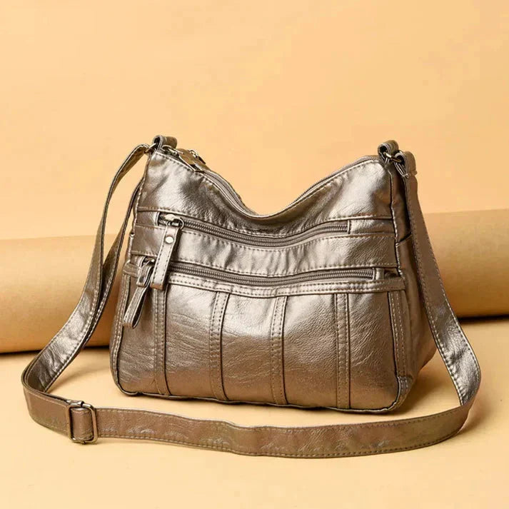 Bolso Cruzado de Cuero Suave Nina