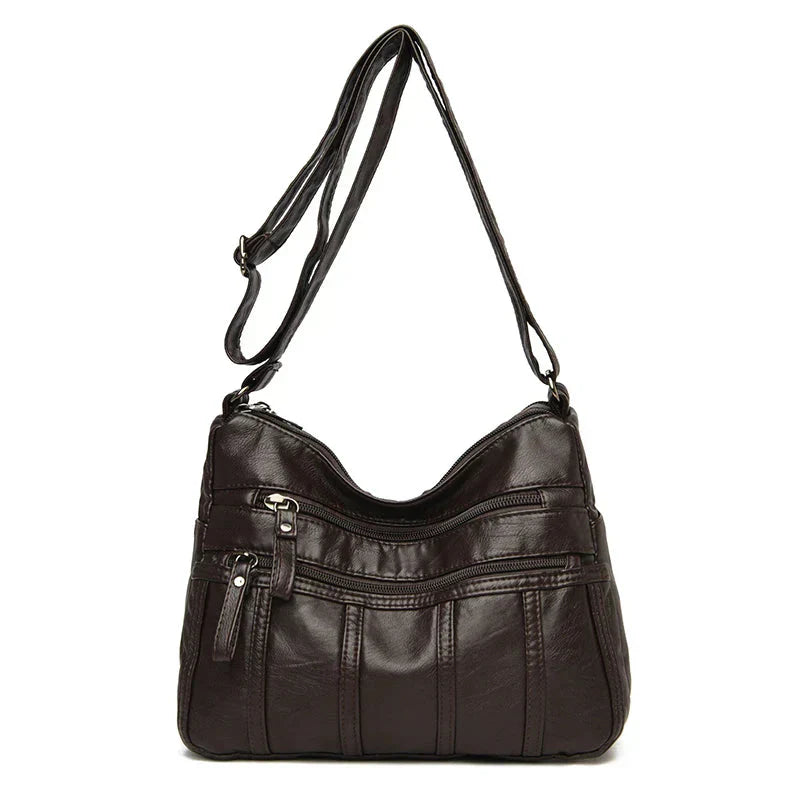 Bolso Cruzado de Cuero Suave Nina