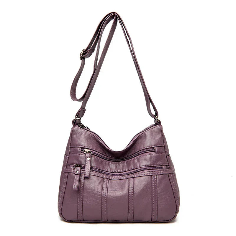 Bolso Cruzado de Cuero Suave Nina