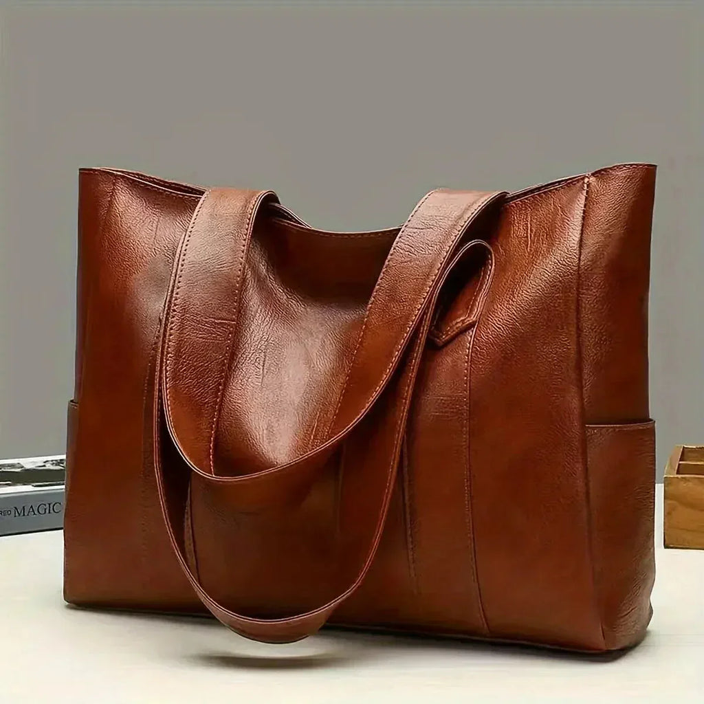 Bolso de Hombro de Cuero Genuino