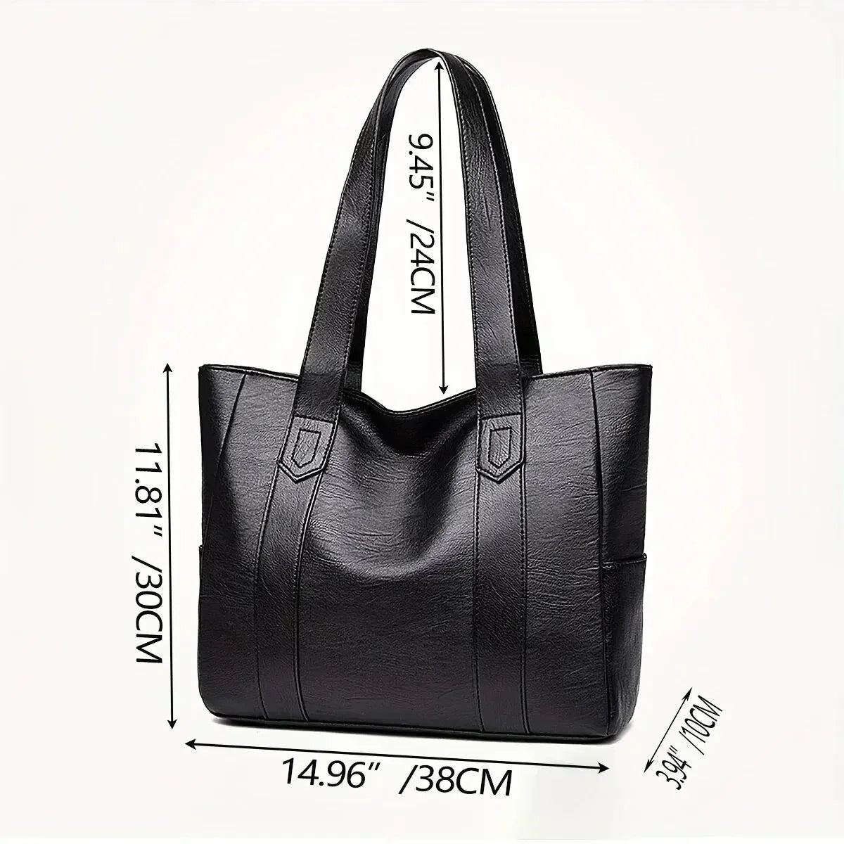 Bolso de Hombro de Cuero Genuino