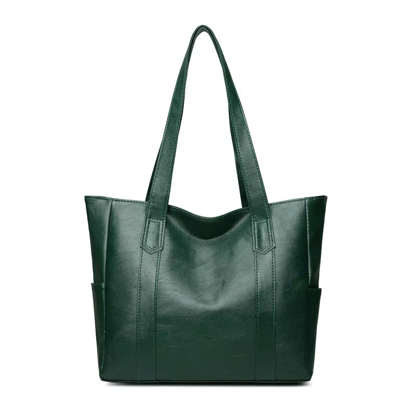 Bolso de Hombro de Cuero Genuino