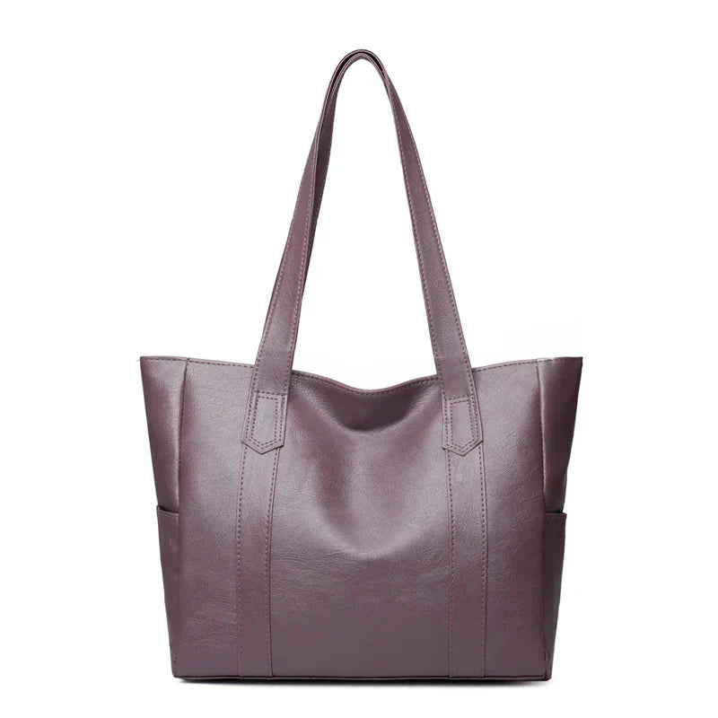 Bolso de Hombro de Cuero Genuino