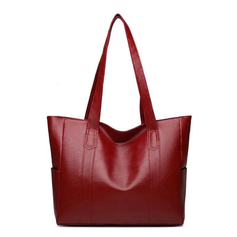 Bolso de Hombro de Cuero Genuino