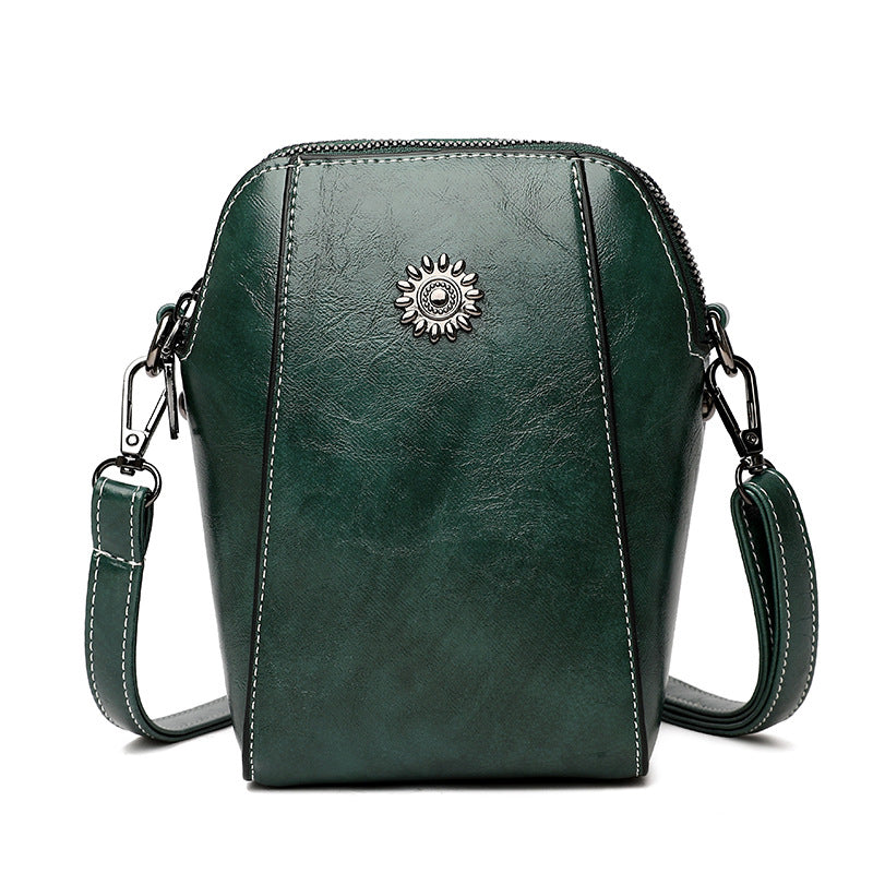 Viena - Mini Bolso de Mano Compacto de Color Sólido