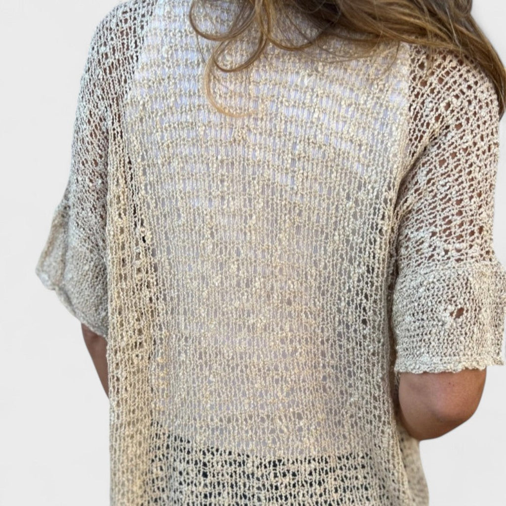 Varrea - Blusa de mujer de color sólido con un botón
