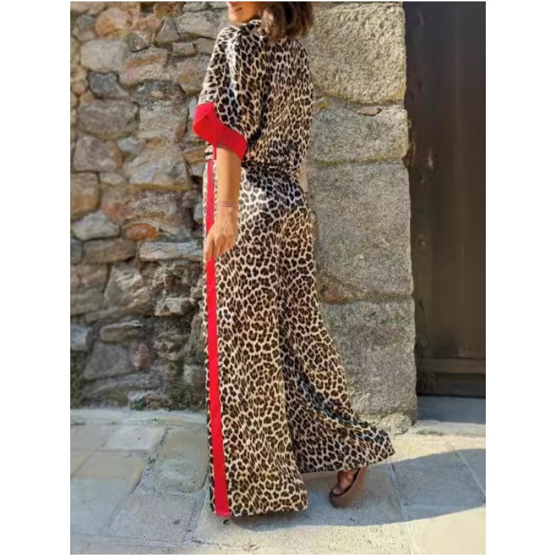 COLLINS – CONJUNTO DE ROPA DE LEOPARDO DE LUJO