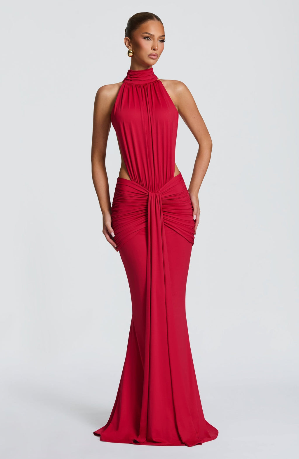 Vestido Teodora Ciruela Maxi
