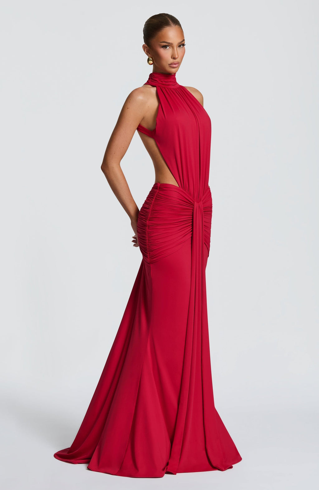 Vestido Teodora Ciruela Maxi