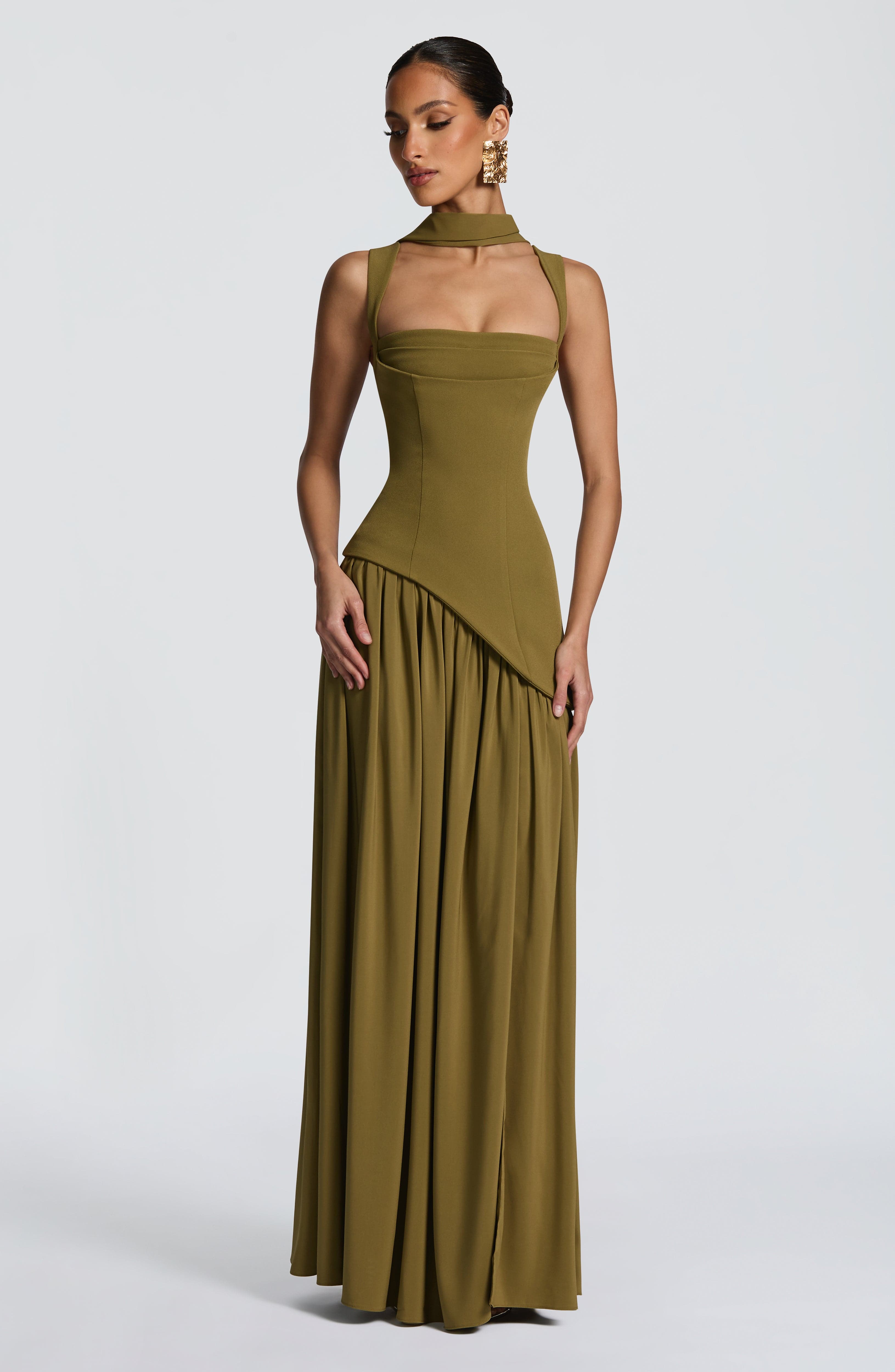 Vestido Maxi Jardín Lila
