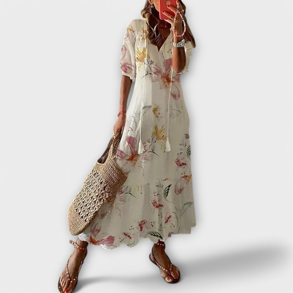 Helga | Vestido Maxi Bohemio Elegante